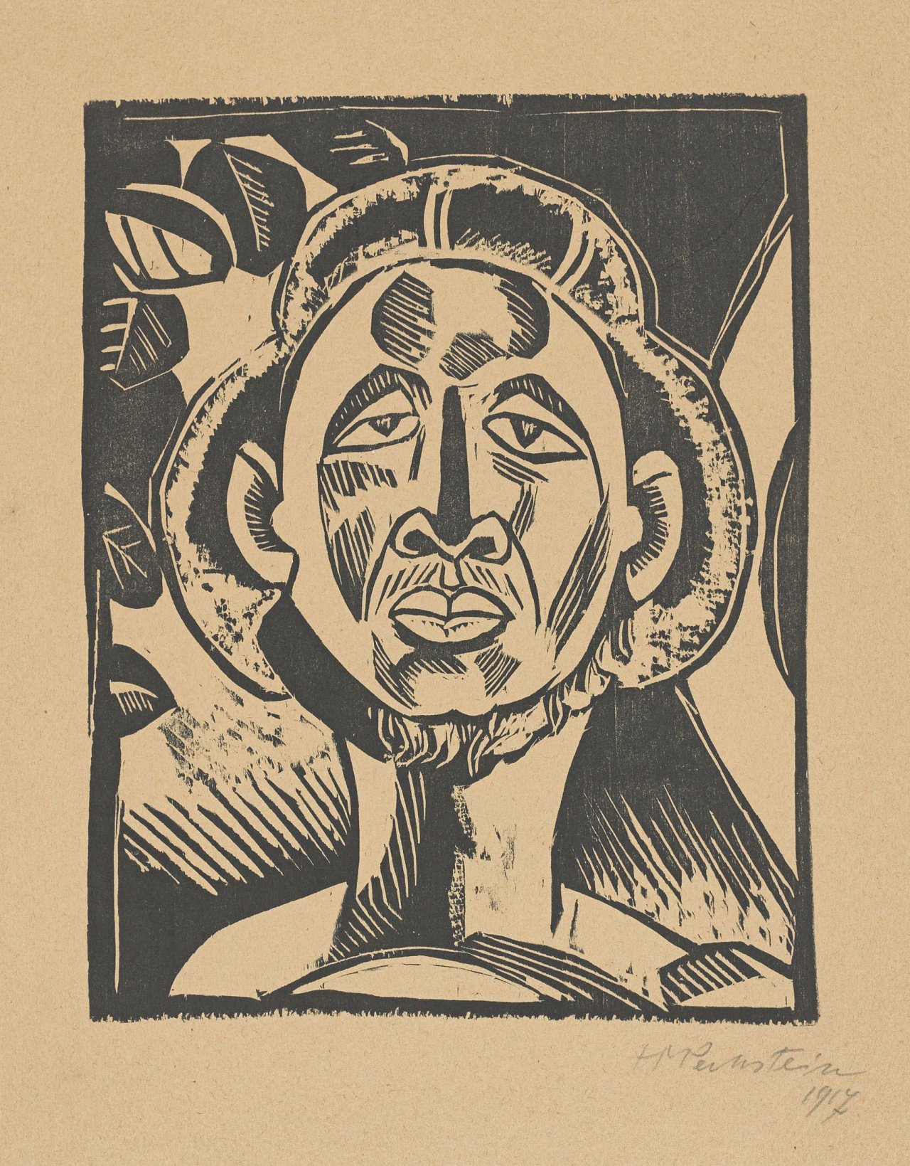 Auf diesem Bild ist das folgende Kunstwerk zu sehen: Max Pechstein. „Nacht“. 1917.