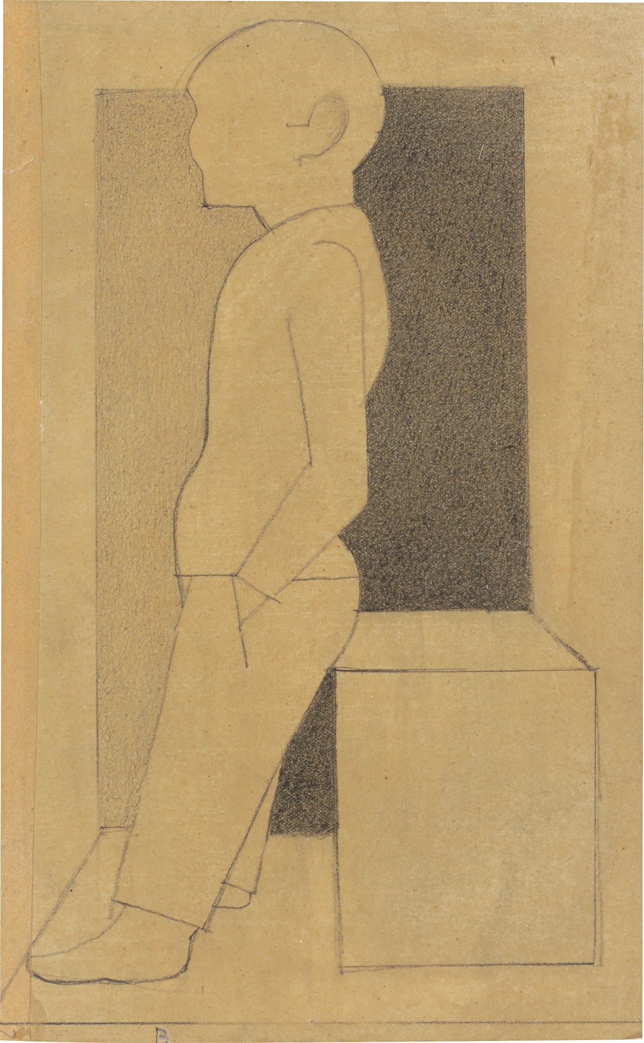 Auf diesem Bild ist das folgende Kunstwerk zu sehen: Gottfried Brockmann. „Figurale Studie“. 1924.