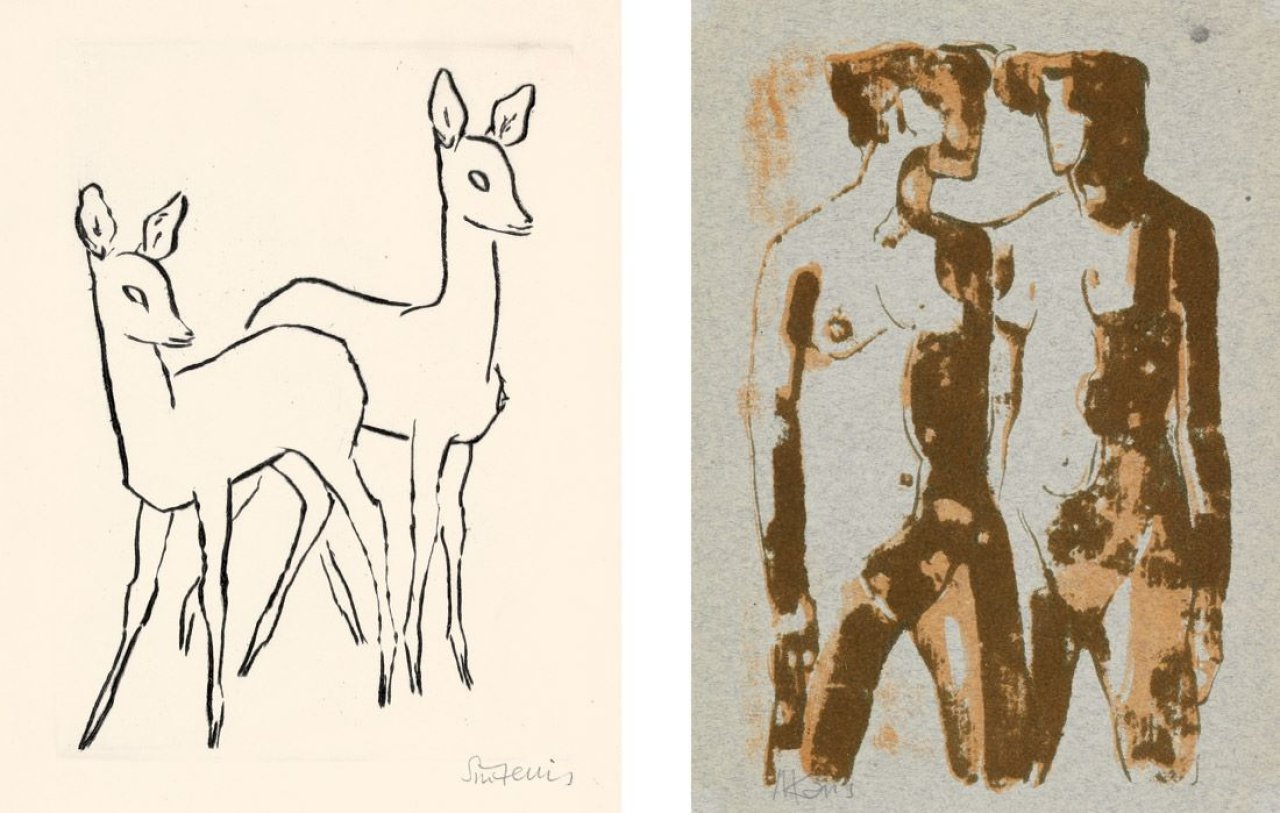 This picture shows the following artwork:  Portfolio. „Prolog“. 1948.