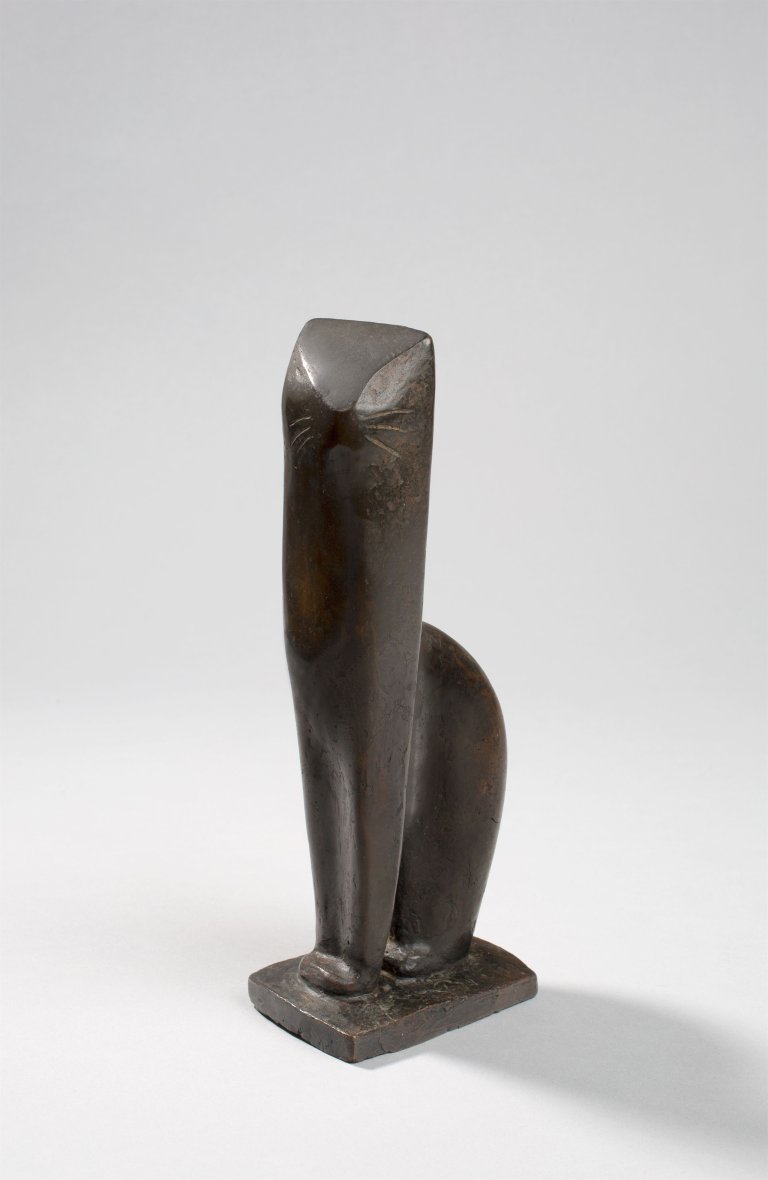 Auf diesem Bild ist das folgende Kunstwerk zu sehen: Otto Baum. „Katze“. 1958.