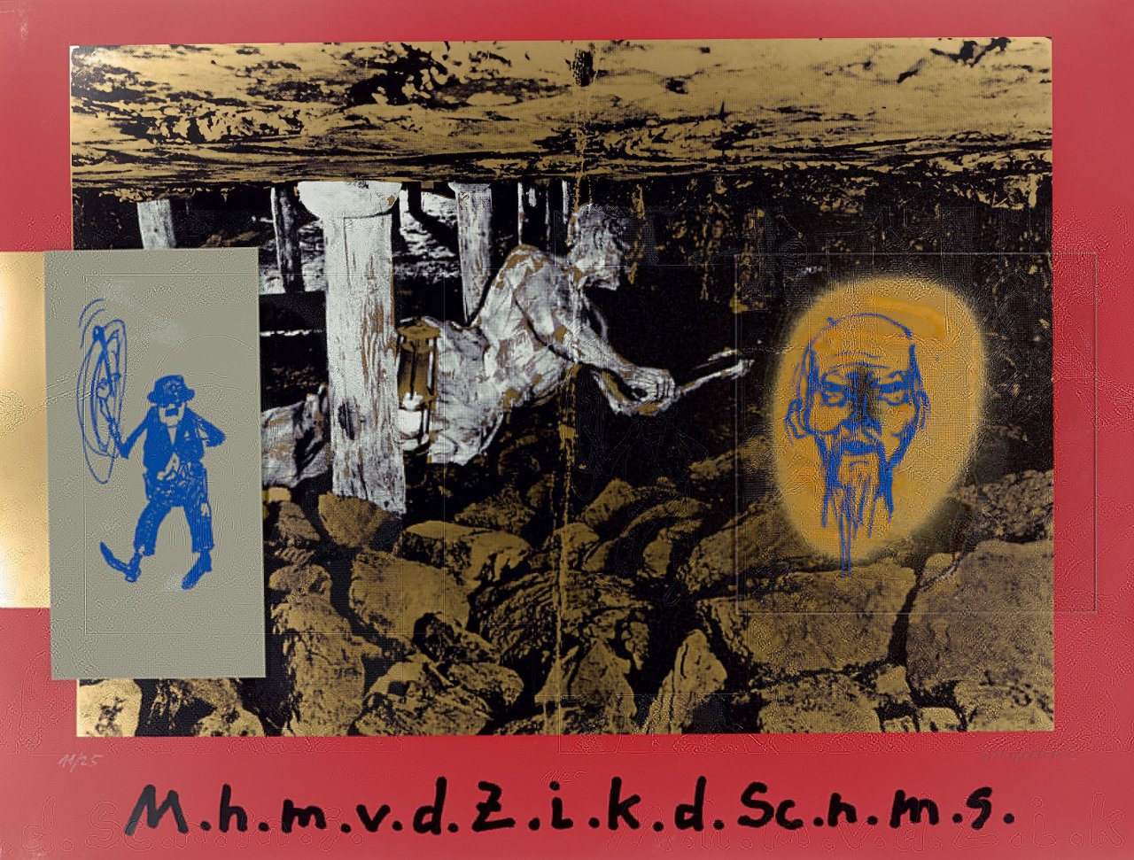 Auf diesem Bild ist das folgende Kunstwerk zu sehen:  Mappenwerk. „Laque des hommes“. 1983.