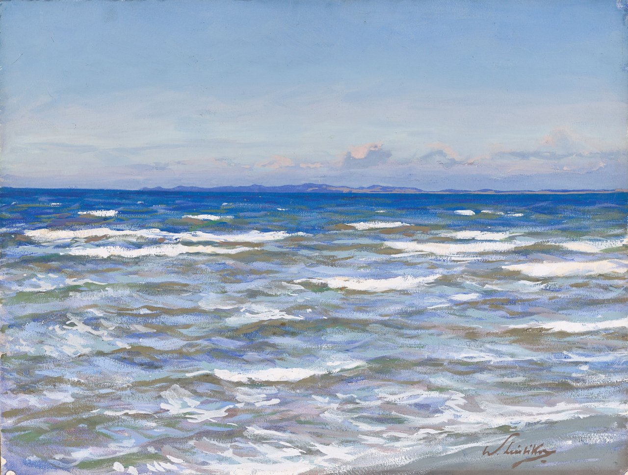 This picture shows the following artwork: Walter Leistikow. Seashore.