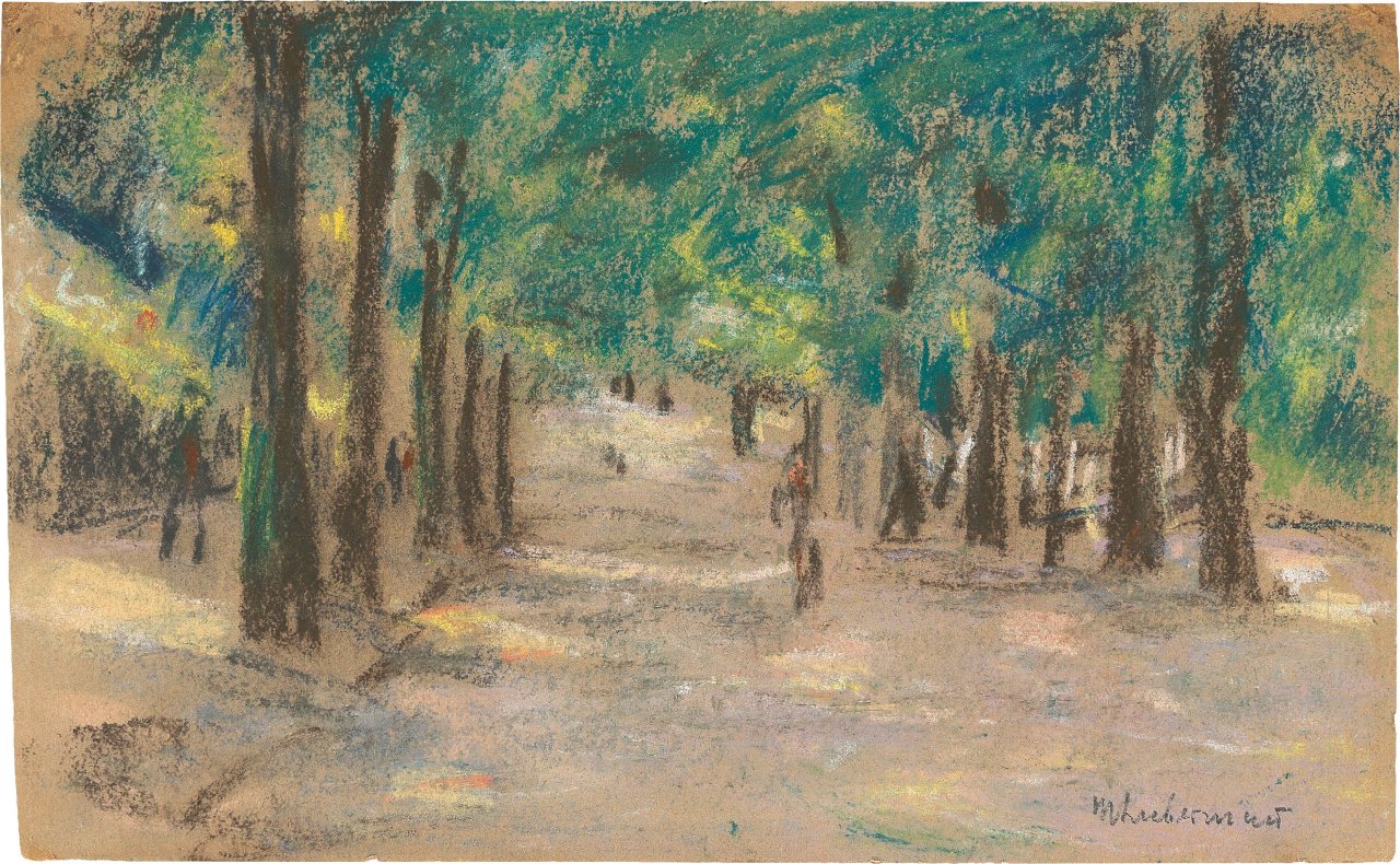 This picture shows the following artwork: Max Liebermann. ”Allee (wohl Haarlem)”. 1907.