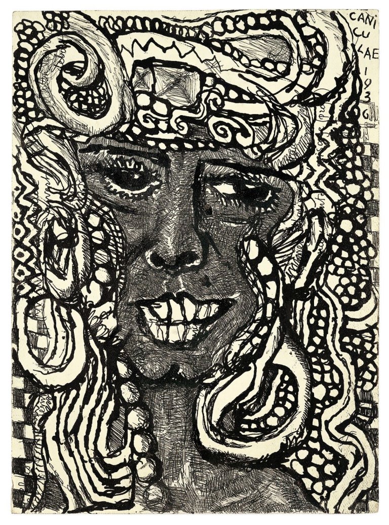 Auf diesem Bild ist das folgende Kunstwerk zu sehen: Louis Soutter. „Caniculae“. 1936.