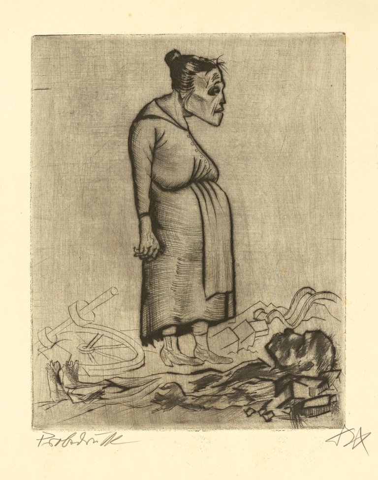 Auf diesem Bild ist das folgende Kunstwerk zu sehen: Otto Dix. „Schwangerschaft“. 1922.