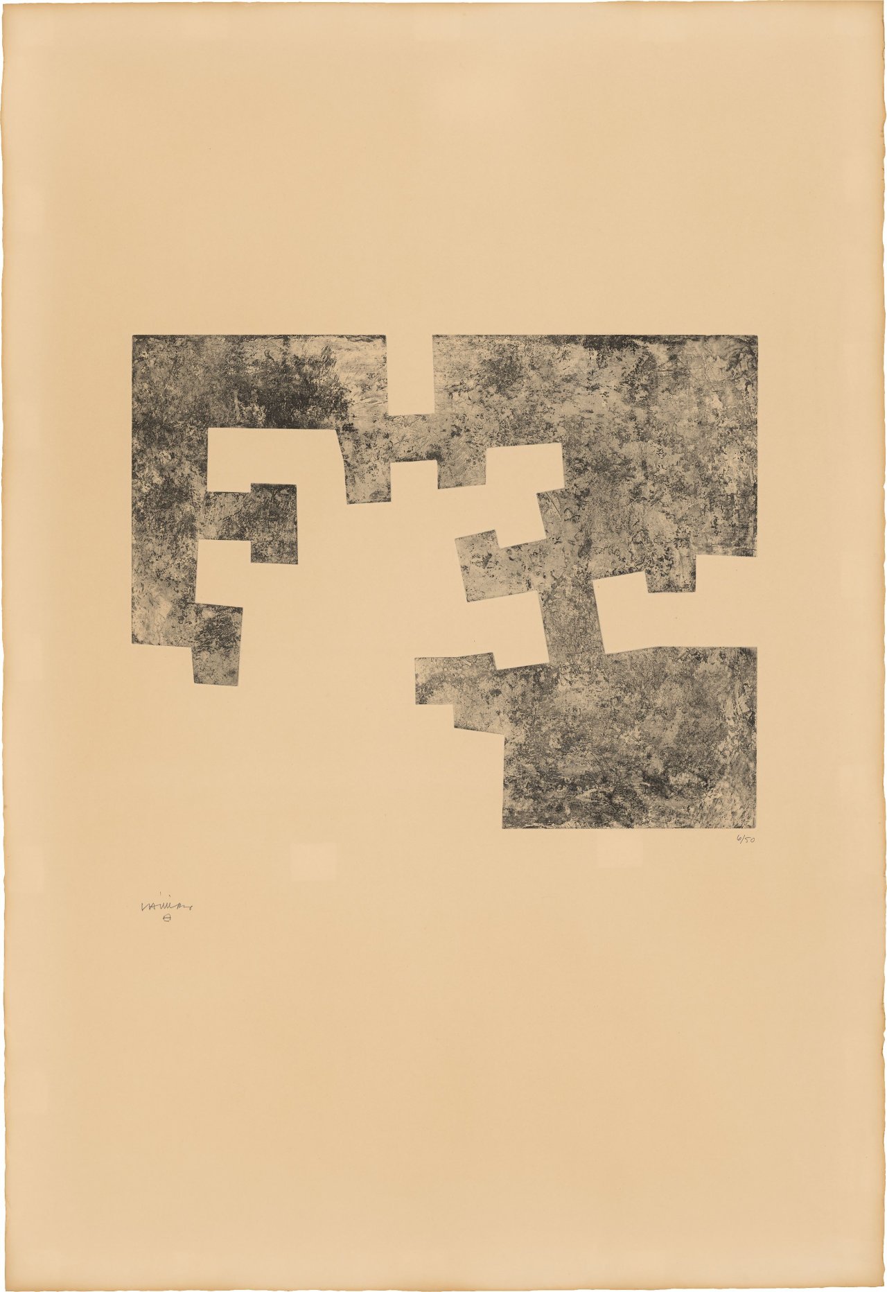 Auf diesem Bild ist das folgende Kunstwerk zu sehen: Eduardo Chillida. „USTE“. 1976.