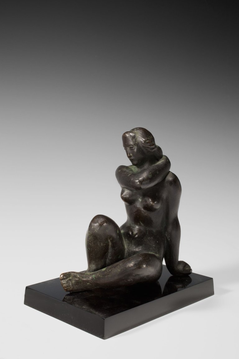 Auf diesem Bild ist das folgende Kunstwerk zu sehen: Arno Breker. Sinnende. 1922/1960er Jahre.