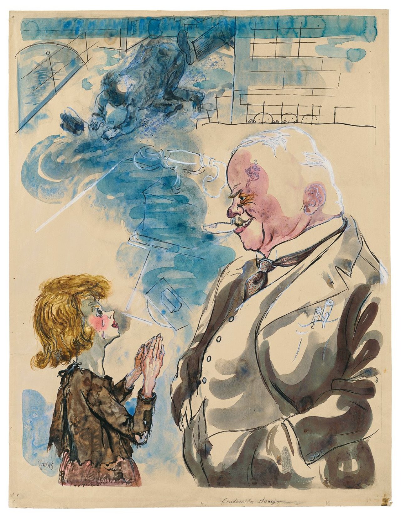 Auf diesem Bild ist das folgende Kunstwerk zu sehen: George Grosz. „Aschenputtel“. Um 1929.