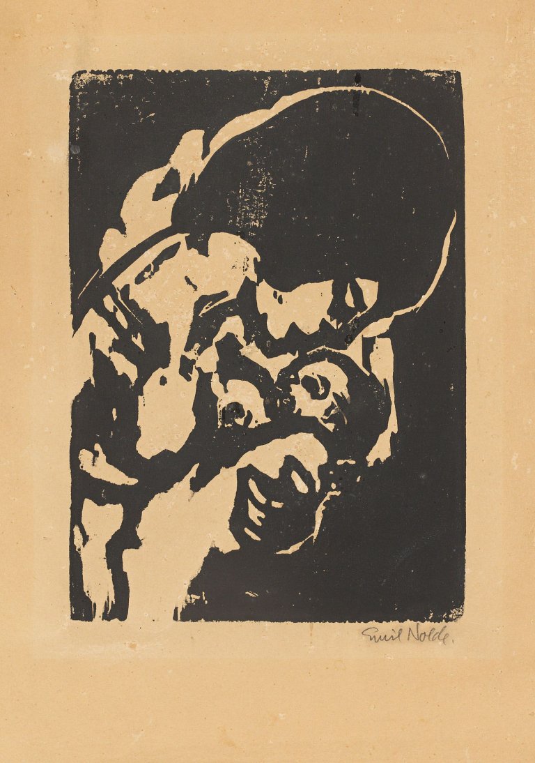 This picture shows the following artwork: Emil Nolde. „Junge Mutter“. 1917.