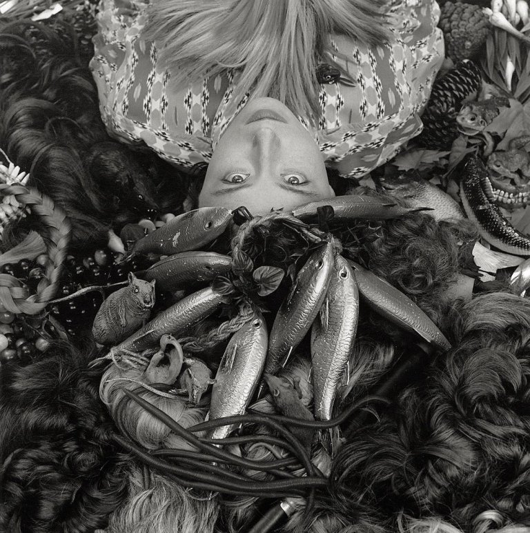 Auf diesem Bild ist das folgende Kunstwerk zu sehen: Abe Frajndlich. „Portrait of Cindy Sherman“. 1987.