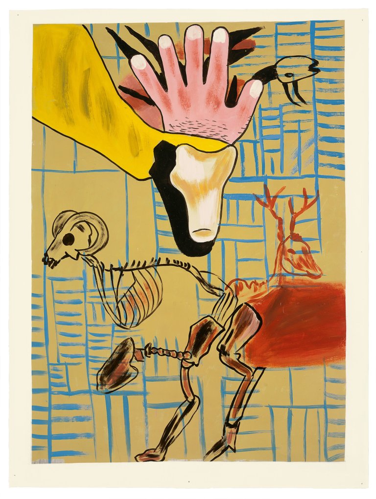 Auf diesem Bild ist das folgende Kunstwerk zu sehen: Francesco Clemente. Ohne Titel. 1984.