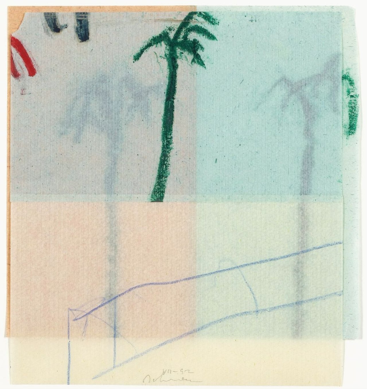 Auf diesem Bild ist das folgende Kunstwerk zu sehen: Karl Bohrmann. Palme. 1992.