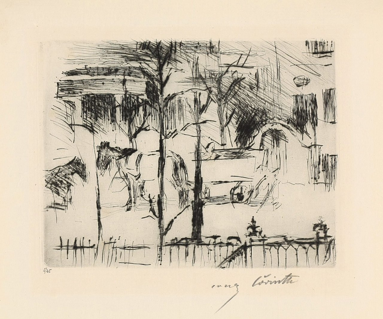 This picture shows the following artwork: Lovis Corinth. „Klopstockstrasse“. 1917.