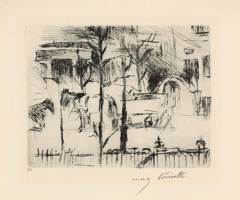 This picture shows the following artwork: Lovis Corinth. „Klopstockstrasse“. 1917.