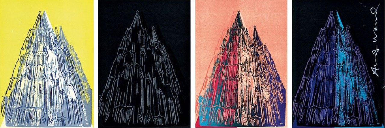 This picture shows the following artwork: Andy Warhol. Cologne Cathedral. 1985.