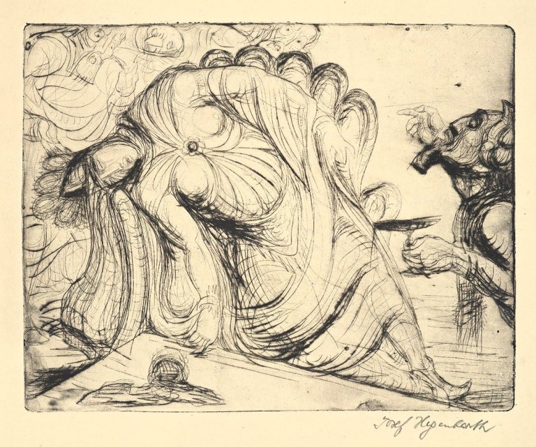 Auf diesem Bild ist das folgende Kunstwerk zu sehen: Josef Hegenbarth. „Salambo“. 1922.