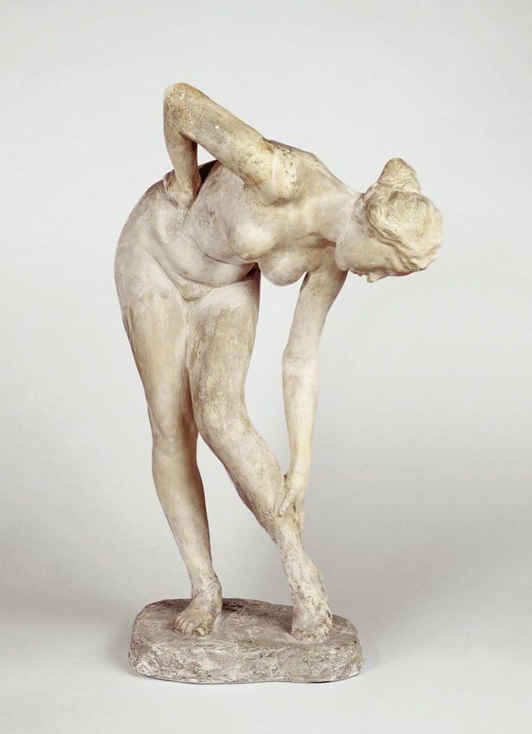 Auf diesem Bild ist das folgende Kunstwerk zu sehen: Wilhelm Lehmbruck. „Badendes Mädchen (Badende)“. 1902/05.