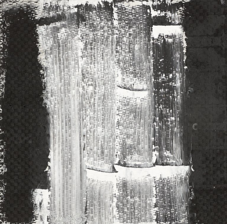 Auf diesem Bild ist das folgende Kunstwerk zu sehen: Herbert Zangs. Ohne Titel. Ca. 1979/80.