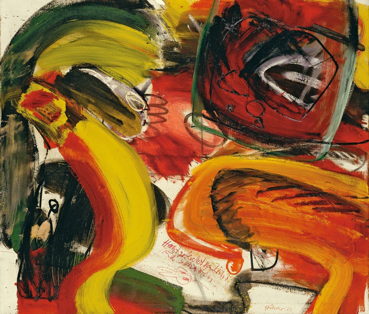 Auf diesem Bild ist das folgende Kunstwerk zu sehen: Walter Stöhrer. „Haut“. 1963.