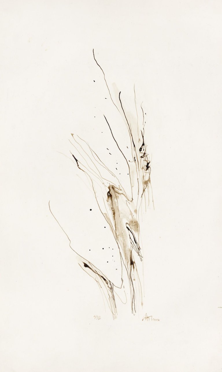 Auf diesem Bild ist das folgende Kunstwerk zu sehen: Gerhard Hoehme. Ohne Titel. 1956.