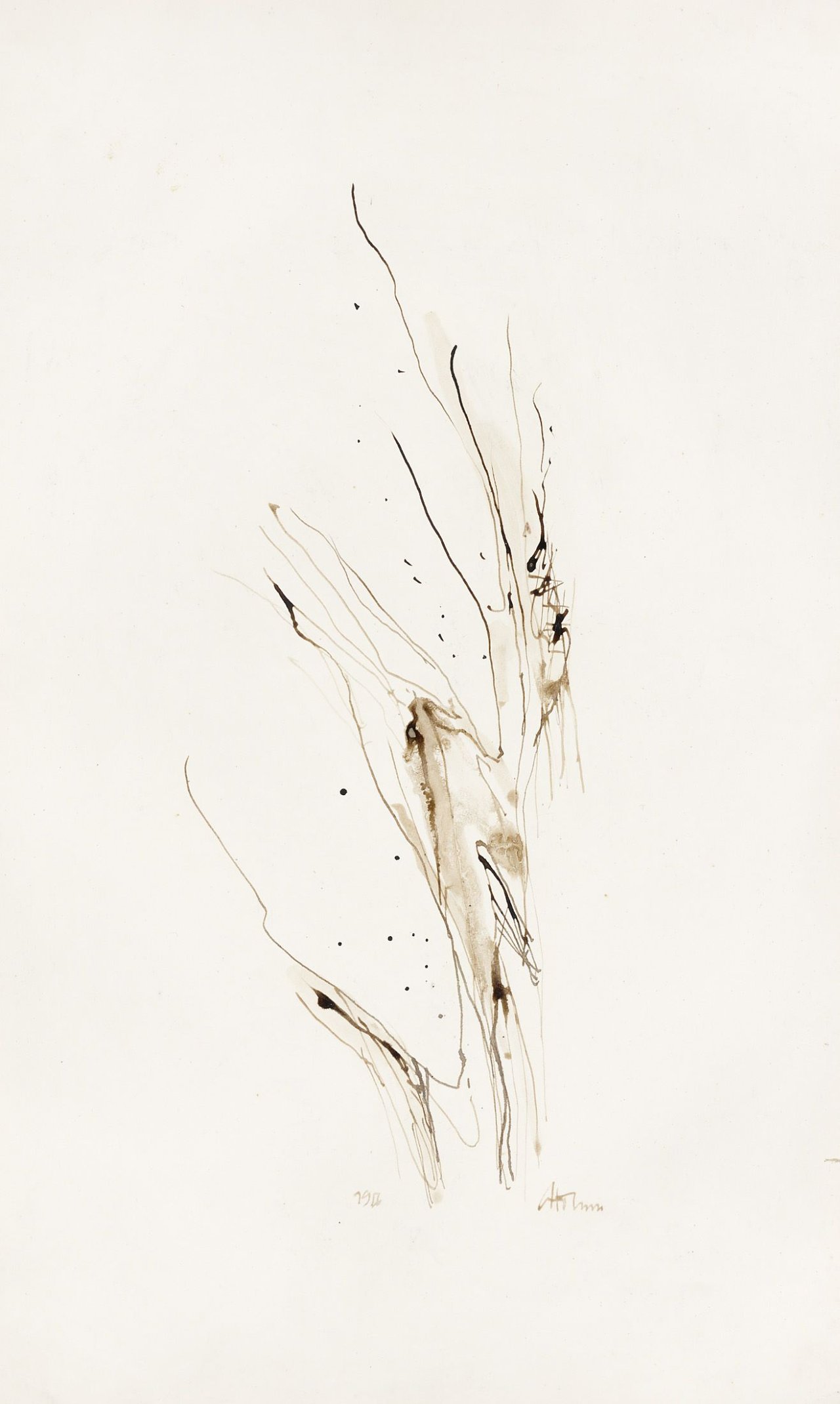 Auf diesem Bild ist das folgende Kunstwerk zu sehen: Gerhard Hoehme. Ohne Titel. 1956.