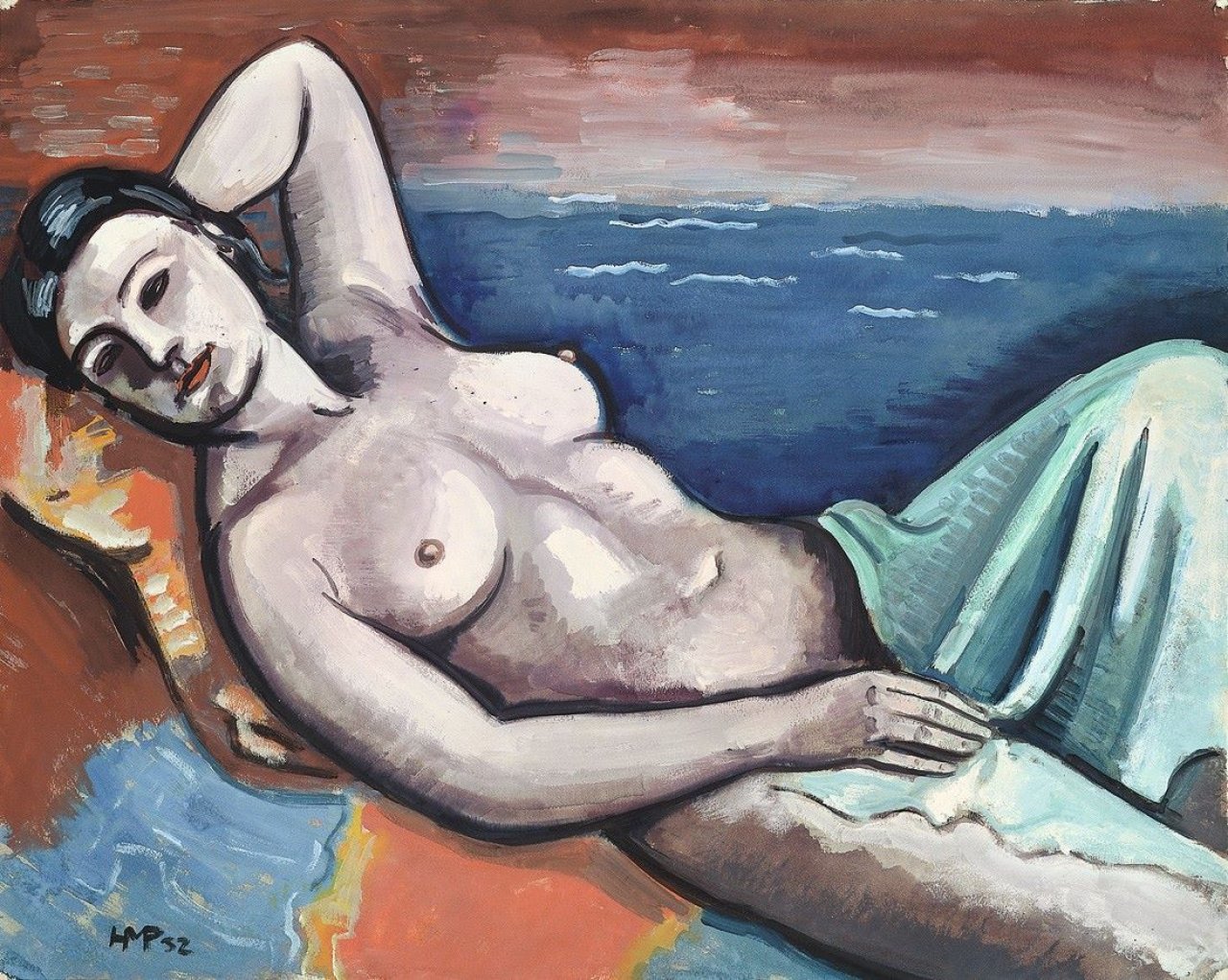 Auf diesem Bild ist das folgende Kunstwerk zu sehen: Max Pechstein. „Morgen (Marta)“. 1932.