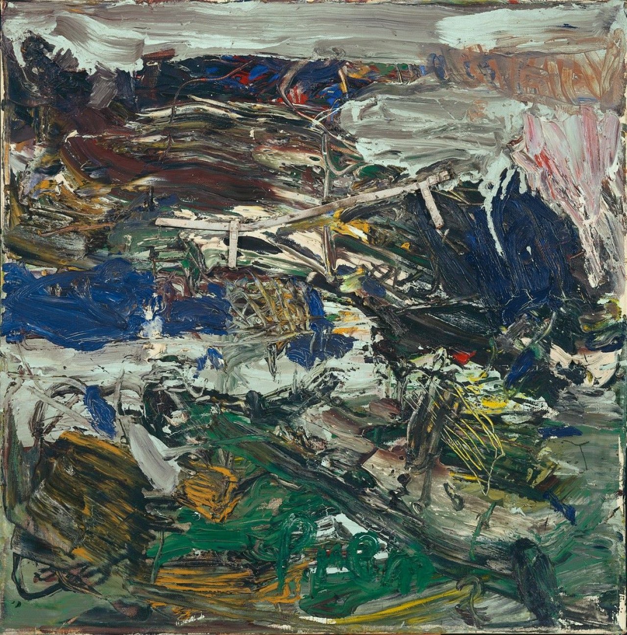 Auf diesem Bild ist das folgende Kunstwerk zu sehen: Heimrad Prem. „Die Brücke“. 1961.