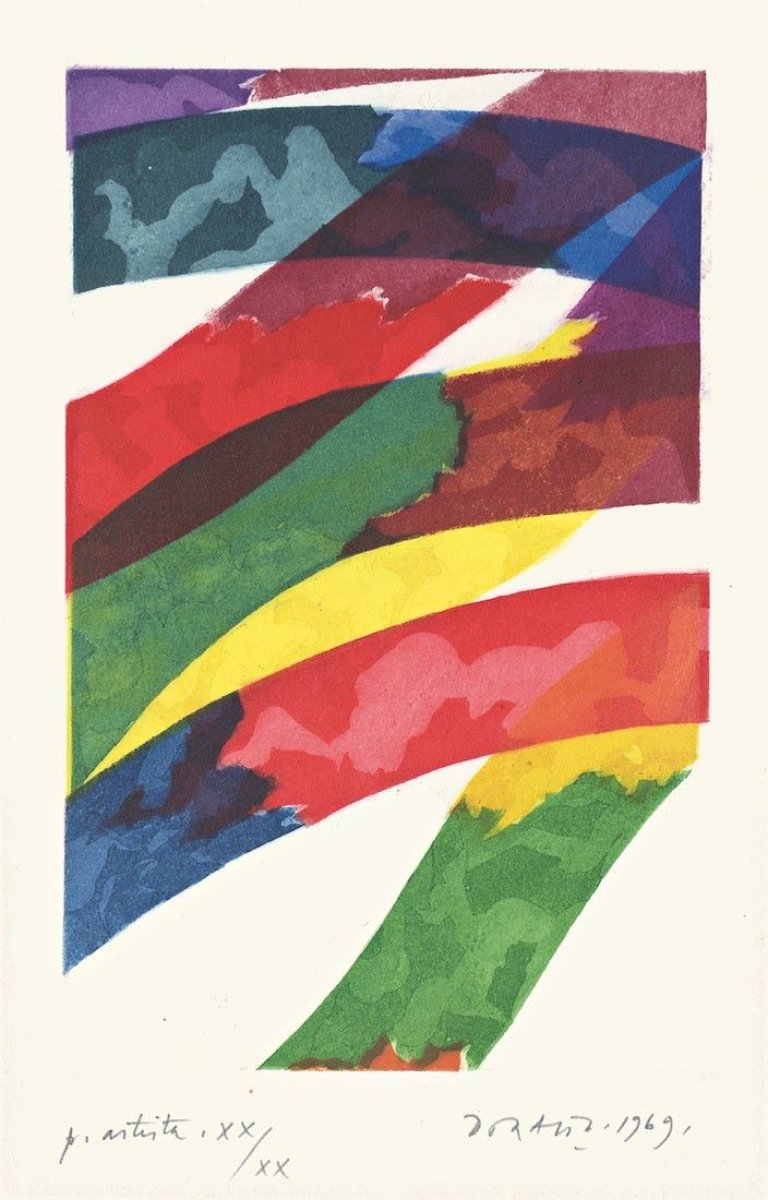 Auf diesem Bild ist das folgende Kunstwerk zu sehen: Piero Dorazio. „Dunja I“. 1969.