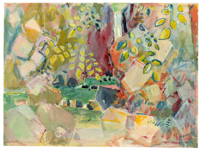 Auf diesem Bild ist das folgende Kunstwerk zu sehen: Oskar Moll. „Wasserfall“. 1941.