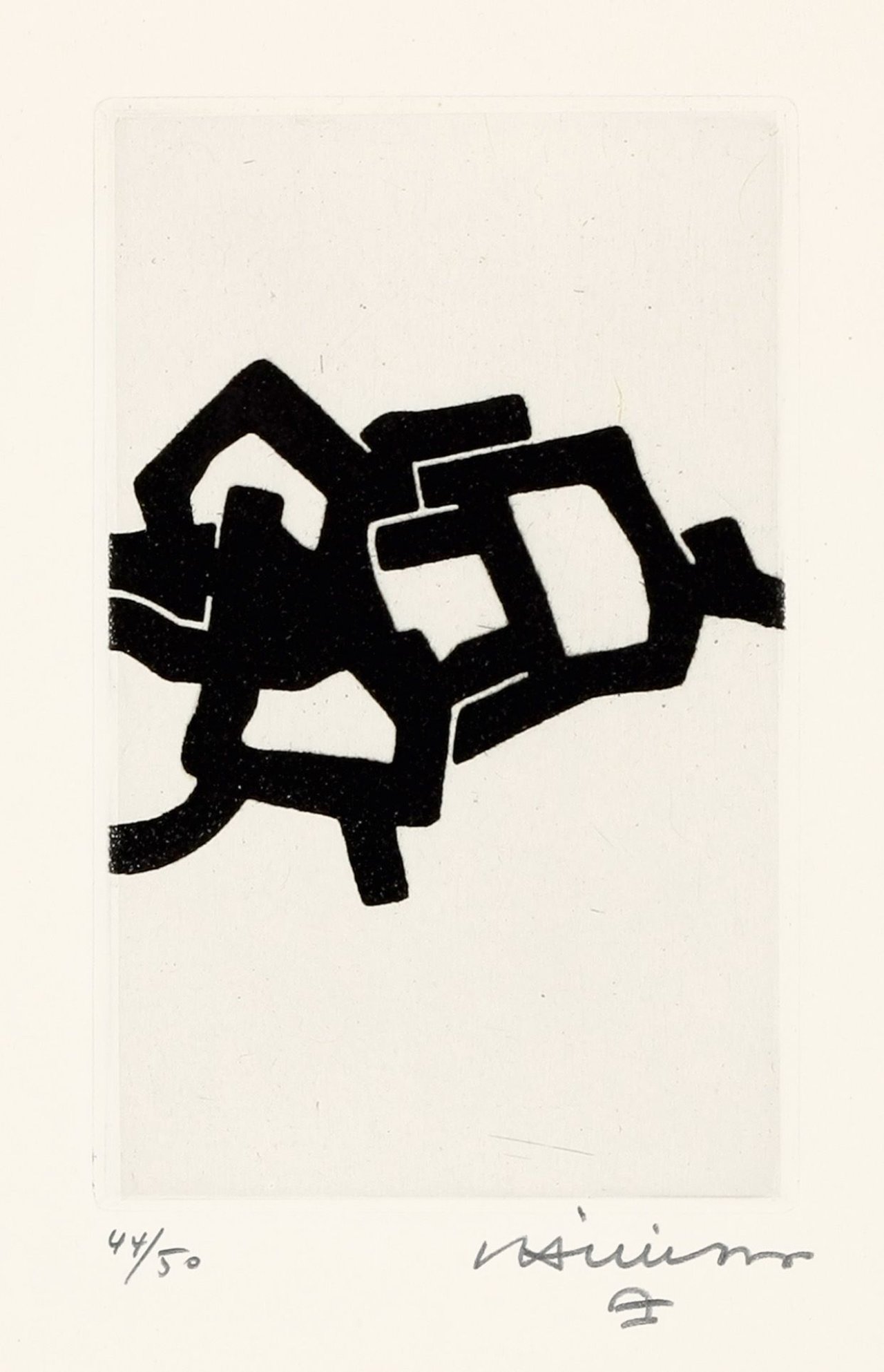 This picture shows the following artwork: Eduardo Chillida. „Burni Bizi“. 1967.