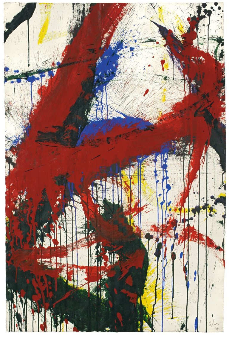 Auf diesem Bild ist das folgende Kunstwerk zu sehen: Norman Bluhm. Ohne Titel. 1964.