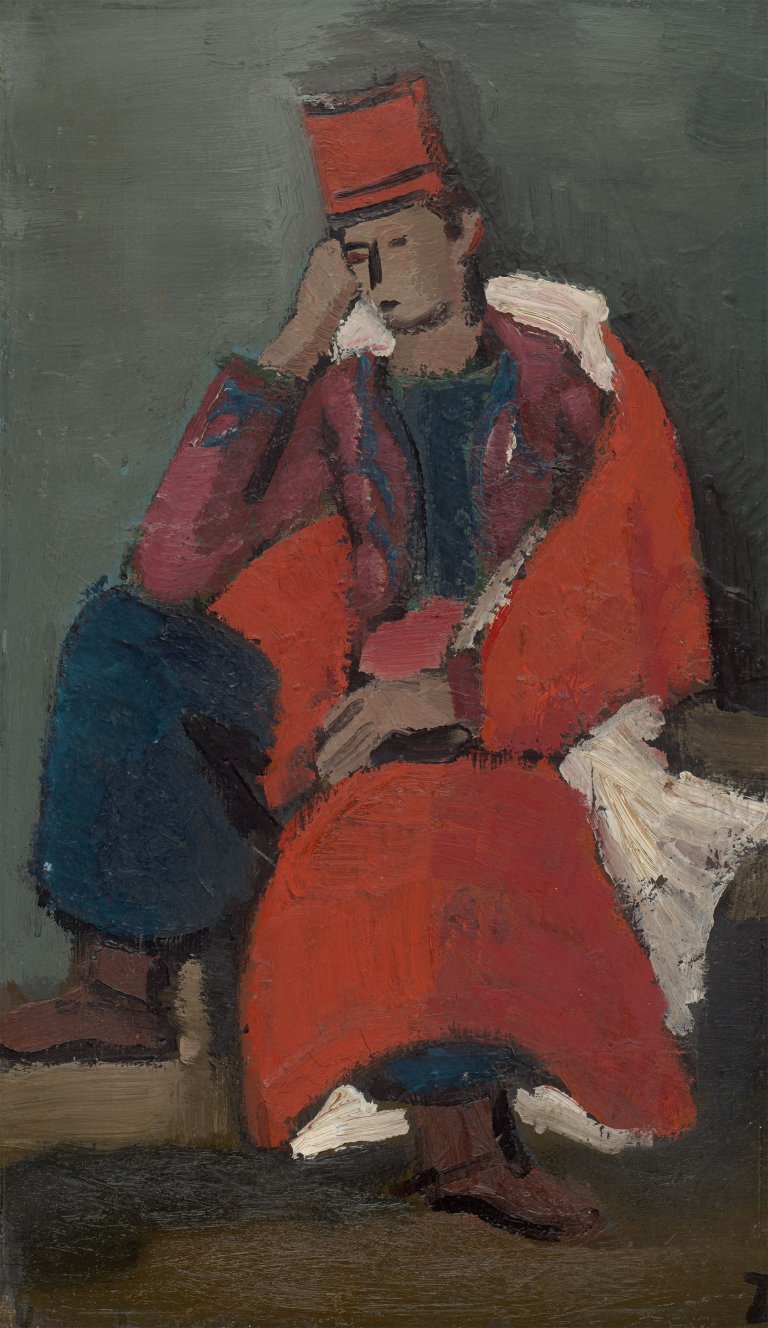 Auf diesem Bild ist das folgende Kunstwerk zu sehen: Helmut Kolle. Spahi. Um 1924/31.