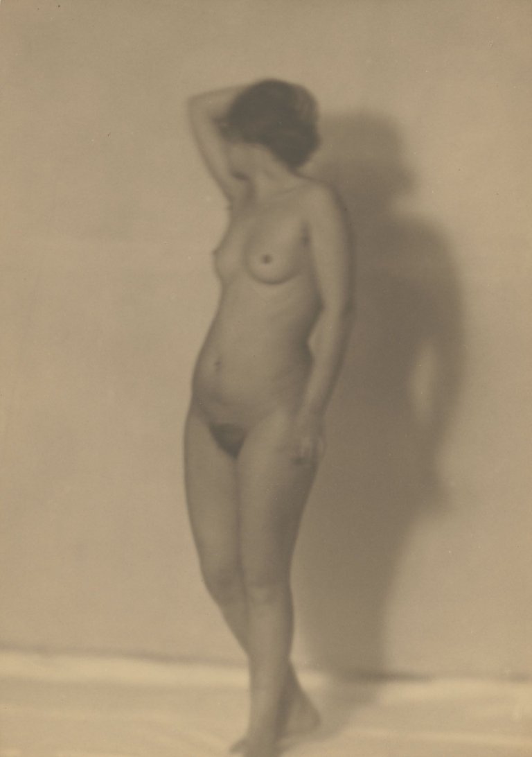 Auf diesem Bild ist das folgende Kunstwerk zu sehen: Germaine Krull. Stehender Akt. 1923-1924.