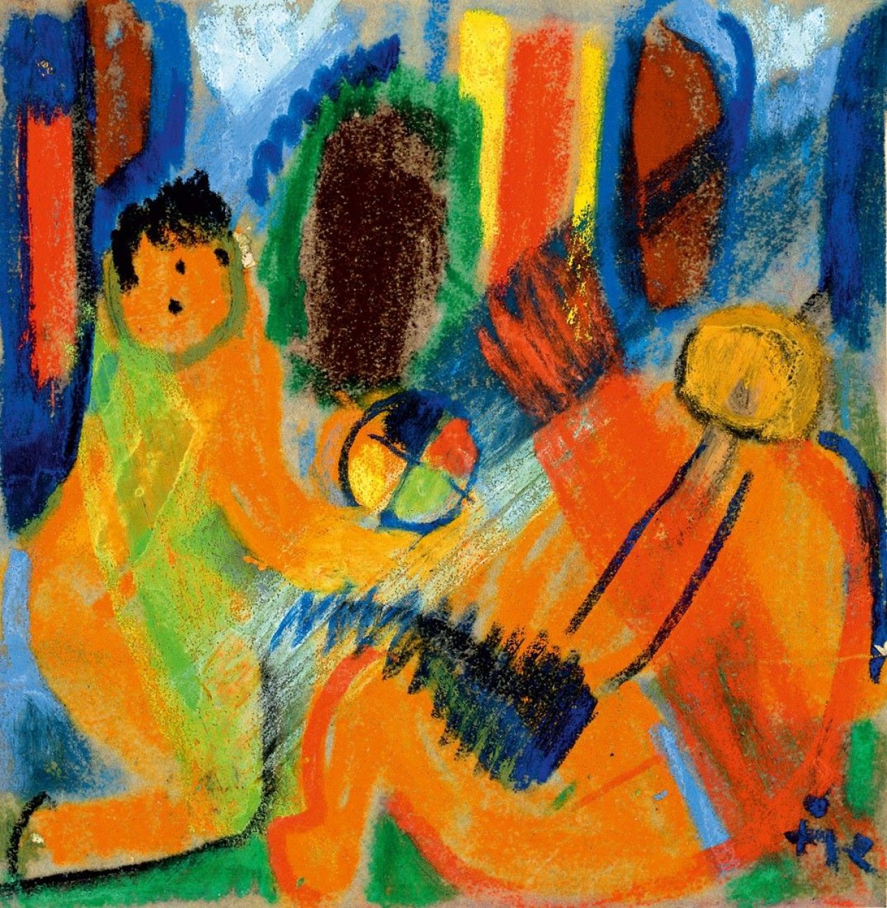Auf diesem Bild ist das folgende Kunstwerk zu sehen: Ida Kerkovius. Ohne Titel. 1956.