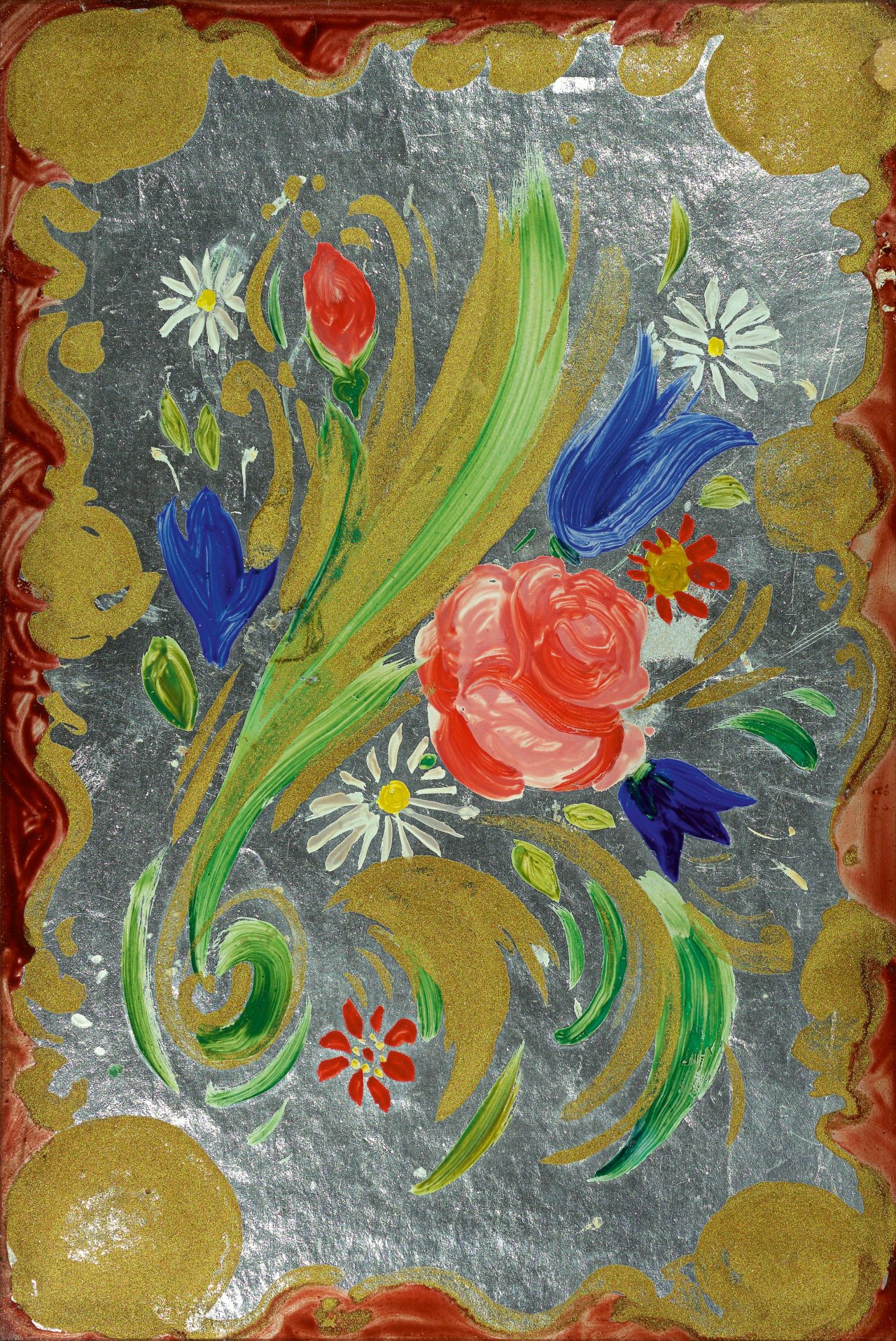 This picture shows the following artwork: Oskar Schlemmer. “Blumenornamentbild“. Circa 1938/39.