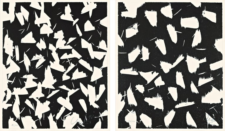 Auf diesem Bild ist das folgende Kunstwerk zu sehen: Günther Uecker. Aus: Lichtungen. 1998.