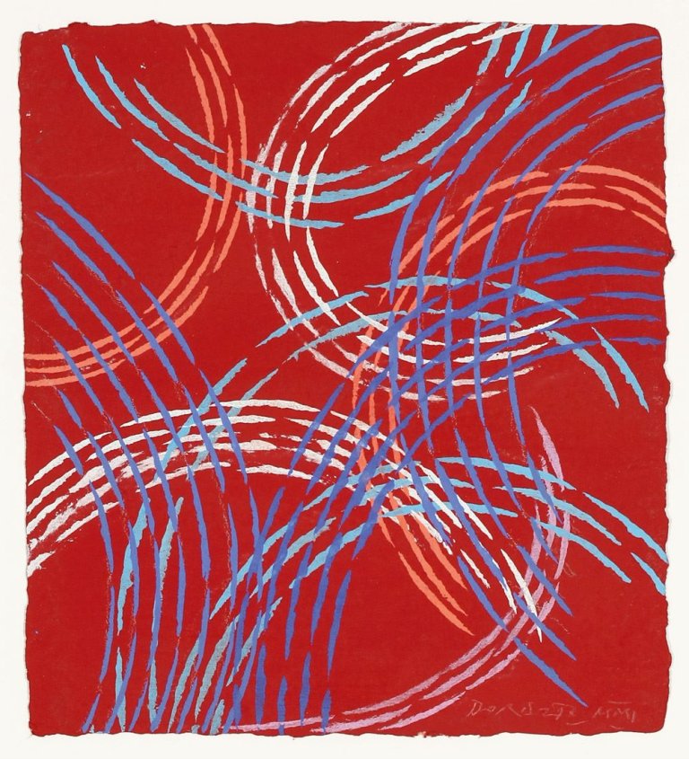 Auf diesem Bild ist das folgende Kunstwerk zu sehen: Piero Dorazio. Ohne Titel. 2001.