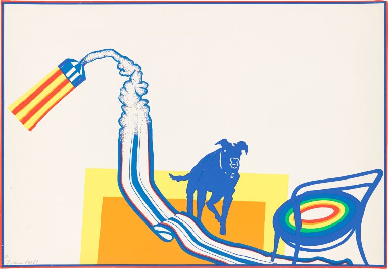 Auf diesem Bild ist das folgende Kunstwerk zu sehen: Uwe Lausen. Ohne Titel. 1968.
