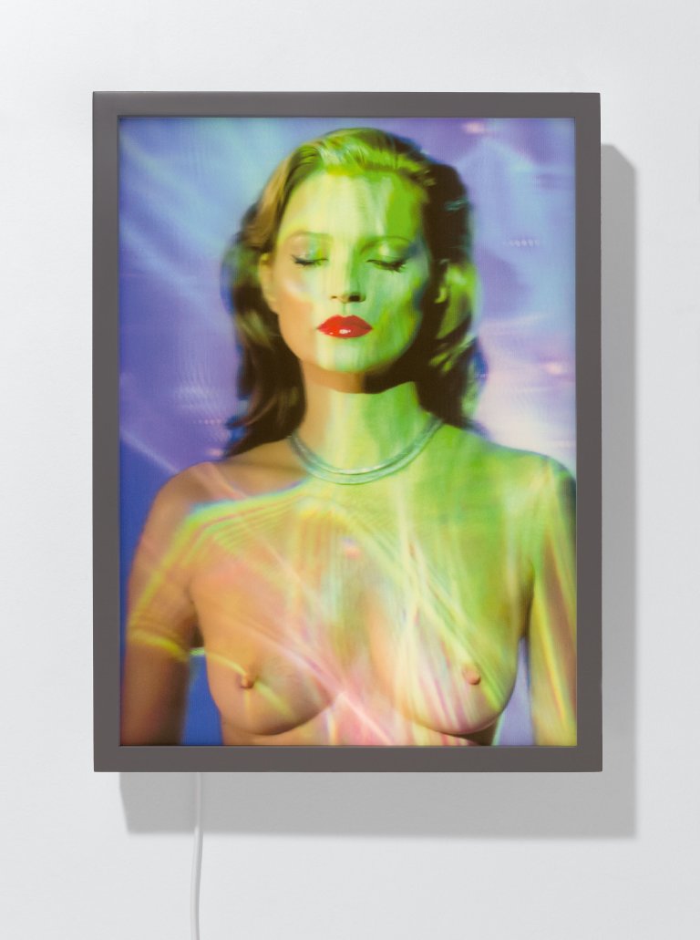 Auf diesem Bild ist das folgende Kunstwerk zu sehen: Chris Levine. She’s Light (Laser 3). 2013.