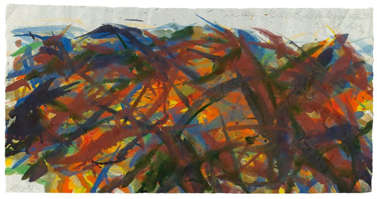 Auf diesem Bild ist das folgende Kunstwerk zu sehen: Max Uhlig. „Ein kleines Herbstbild“. 1983.