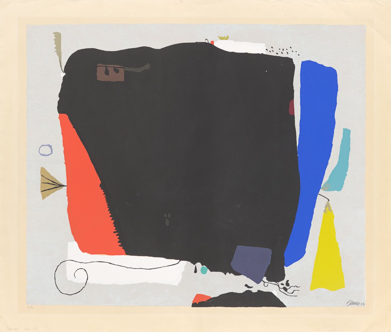 Auf diesem Bild ist das folgende Kunstwerk zu sehen: Willi Baumeister. „Montaru“. 1953.