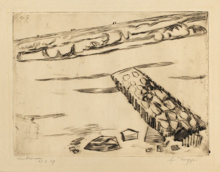 Auf diesem Bild ist das folgende Kunstwerk zu sehen: Max Beckmann. „Marine“. 1923.