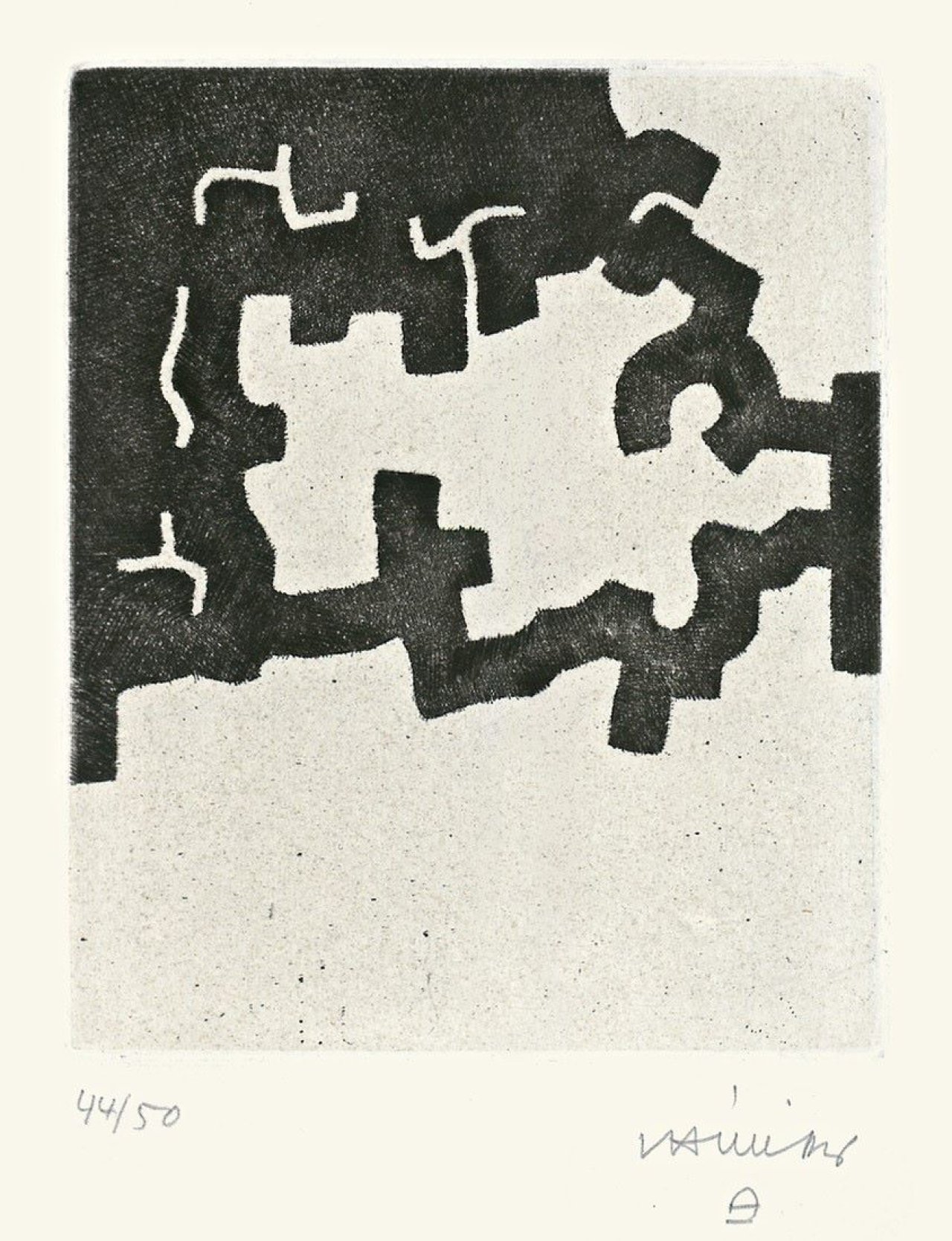 Auf diesem Bild ist das folgende Kunstwerk zu sehen: Eduardo Chillida. „Zalantzako“. 1980.
