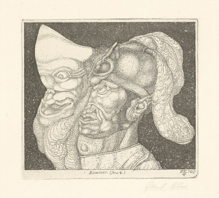 This picture shows the following artwork: Paul Klee. „Komiker (Inv. 4)“. 1904.