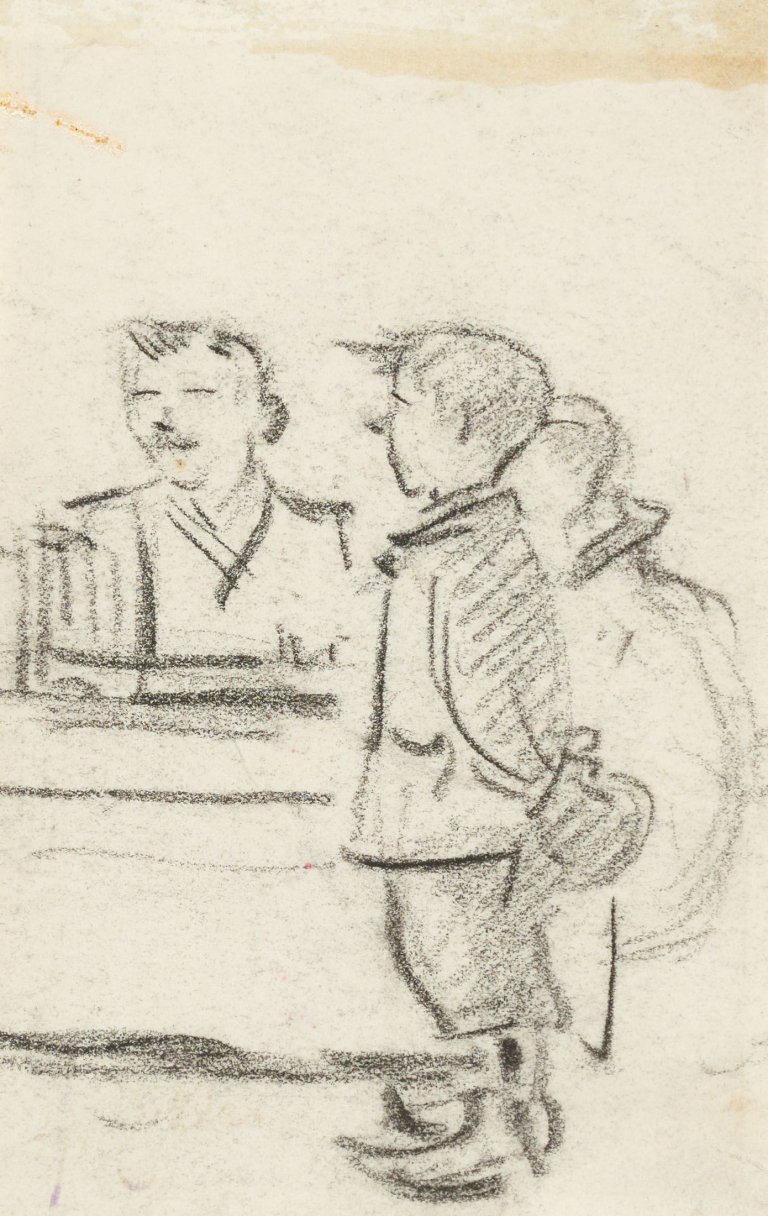 Auf diesem Bild ist das folgende Kunstwerk zu sehen: Heinrich Zille. In der Schule.
