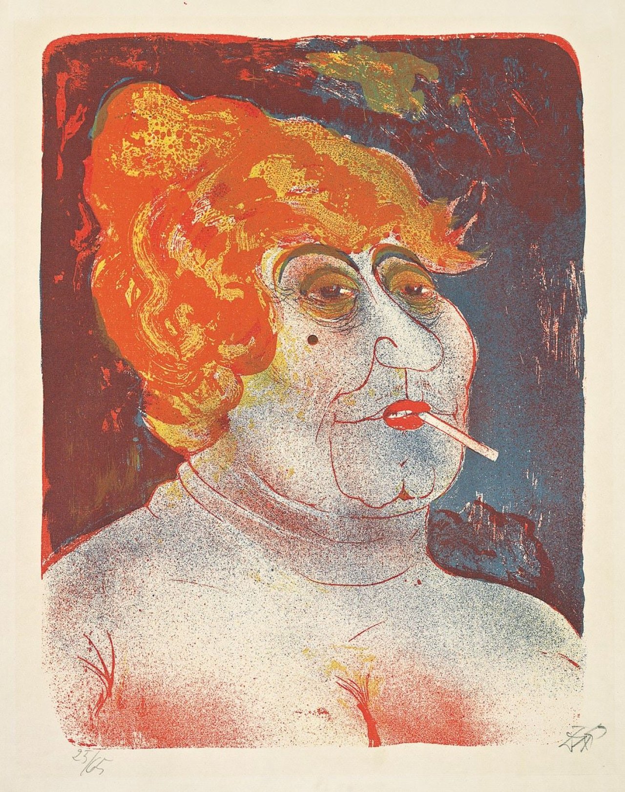 Auf diesem Bild ist das folgende Kunstwerk zu sehen: Otto Dix. „Kupplerin“. 1923.