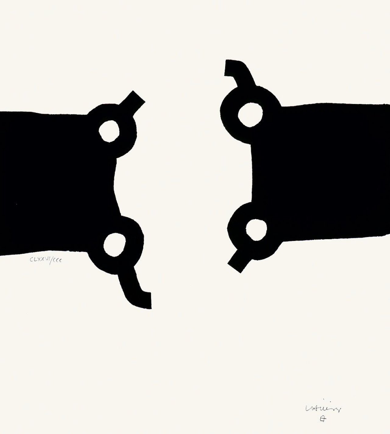 This picture shows the following artwork: Eduardo Chillida. „Olimpiada Seul“. 1988.