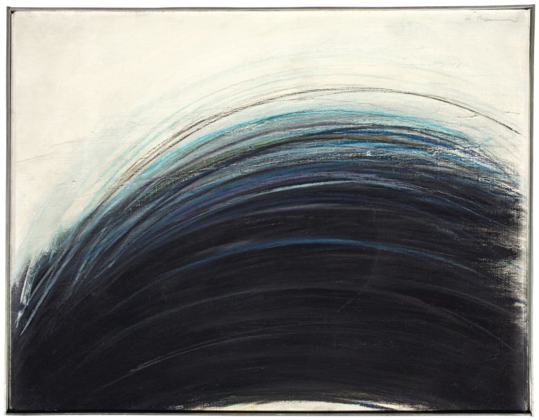 Auf diesem Bild ist das folgende Kunstwerk zu sehen: Arnulf Rainer. „Gekämmte“. 1962.