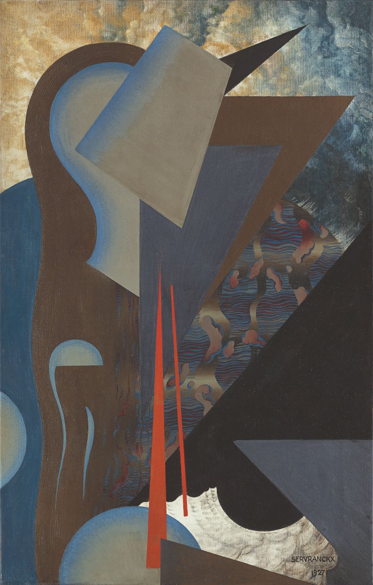 Auf diesem Bild ist das folgende Kunstwerk zu sehen: Victor Servranckx. „Opus 5 (‘Les Croisades’ or ‘Poème épique’)“. 1927.