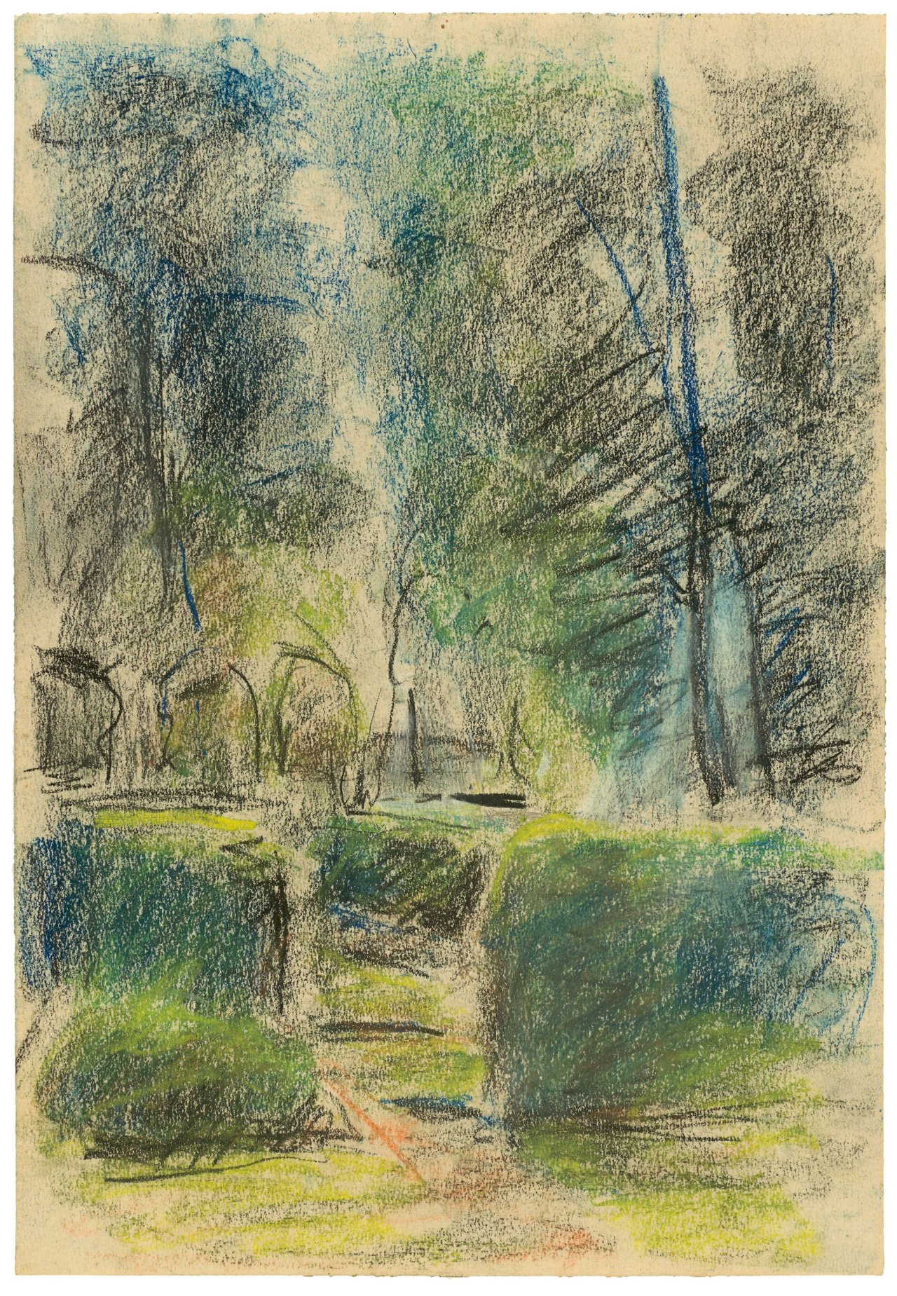 This picture shows the following artwork: Max Liebermann. Die Heckengärten im Wannseegarten. Circa 1925.